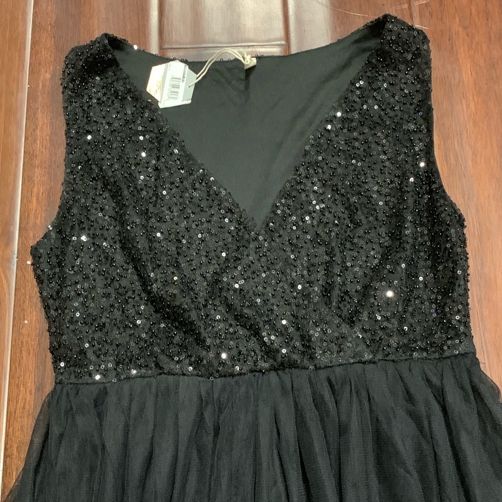 PinkBlush tulle maternity gown maxi dress Sparkle Black Medium Picture Baby Bump - Picture 5 of 10
